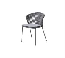 Sædehynde til Cane-line lean stol - grå sunbrella stof